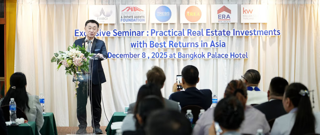 Best Yield and Capital Gain for Housing & Condominiums in Thailand" del Dr. Sopon Pornchokchai, Presidente, FIABCI-Thai.