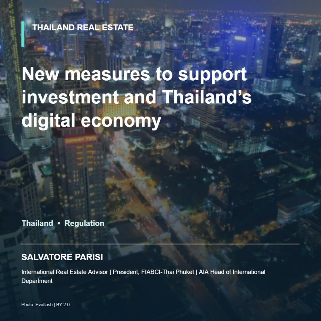 Bangkok skyline illustrating Thailand BOI investment and digital economy measures
